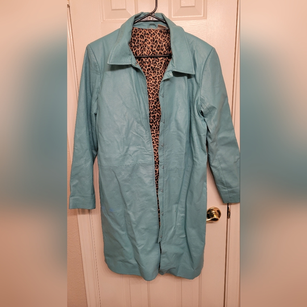 Faux Leather Winter Jacket